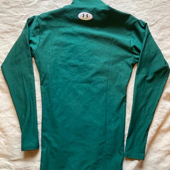 Under Armour Compression Turtleneck Shirt Forest Green Men's Size Small - Picture 3 of 3